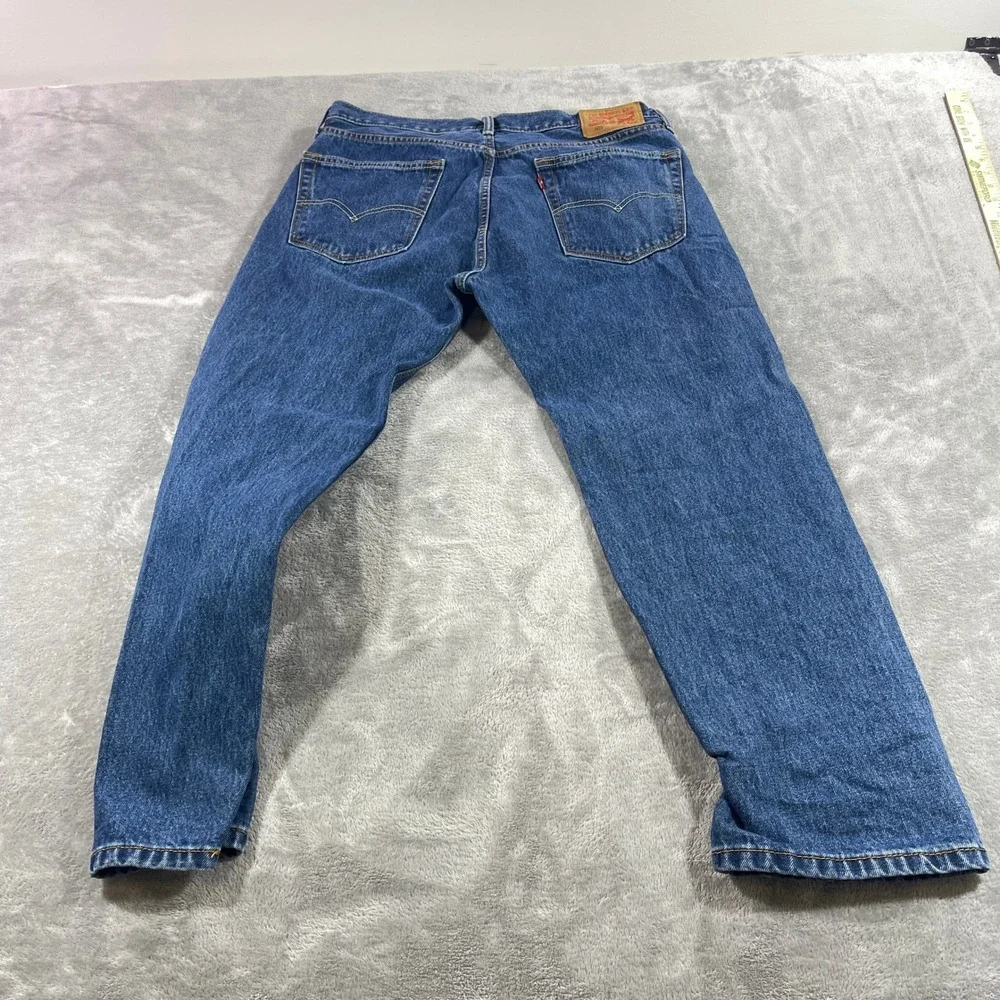 Levi's 505 Regular Fit Jeans Mens 36x29 Blue Medium Wash Straight Leg Denim